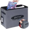BCW Comic Book Storage Box – 4 Pack | Foldable Comic Book Case | Each fits 125-150 Sleeved and Boarded Comics | Storage For Silver, Bronze, and Current Comics(Single)