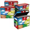 BCW Comic Foldaway | Collapsible Comic Book Storage Tote for 125-150 Comic Books | Foldable Box for Comic Books (Single, Pow!)(4 Pack)
