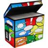 BCW Comic Foldaway | Collapsible Comic Book Storage Tote for 125-150 Comic Books | Foldable Box for Comic Books (Single, Pow!)(Single)