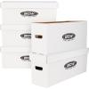 BCW Long Comic Book Storage Boxes (5 Boxes) – Corrugated Materials – Comic Book Collecting Supplies (Great for All Type of Comics)