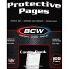 BCW Pro Comic Page (100 CT. Box) | Acid-Free PVC-Free Comic Book Protector Sleeve with Bags and Boards Compatibility | Fits Current and Silver Comics | Comic Book Storage Solution | Binder Pages