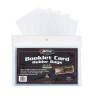 BCW Resealable Booklet Card Holder Bags | Clear Polypropylene Sleeves for Rigid Holders, Toploaders, Magnetics, and One-Screws | Acid-Free Protective Storage with Adhesive Strip – 8 1/4 X 2