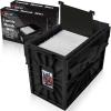 BCW Short Comic Book Bin | Holds 150 Comics | Stackable Plastic Storage | Acid-Free Organizer | Black, 2 Pack | Comic Book Bin