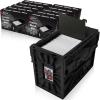 BCW Short Comic Book Bin | Holds 150 Comics | Stackable Plastic Storage | Acid-Free Organizer | Black, 5 Pack(10 Pack)