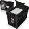 BCW Short Comic Book Bin | Holds 150 Comics | Stackable Plastic Storage | Acid-Free Organizer | Black, 5 Pack(Single)