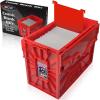 BCW Short Comic Book Bin | Holds 150 Comics | Stackable Plastic Storage | Acid-Free Organizer | Red, Single(Single)