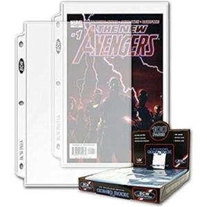100ct BCW 1-Pocket Comic Magazine Storage Binder Pages 7″ X 11.5″
