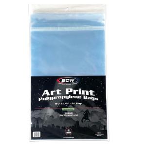 BCW 11×17 Resealable Art Print Bags | Clear Archival Sleeves for Prints, Posters & Photos | Acid-Free 11×17 Plastic Sleeves for Art Storage