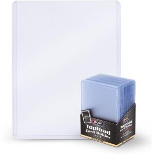 BCW 59 PT Thick Card Top Loaders | Protective Thick Toploaders for Trading Cards Up to 59PT | Rigid Card Toploader for Memorabilia & Collectibles | 1 Pack(59 Pt. / 1.5 Mm)