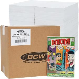 BCW Bulk Regular Comic Backing Boards | Certified Acid-Free for Silver and Bronze Age Comics | Protection for Comic Book Collections