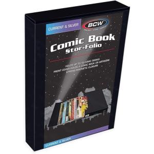 BCW Comic Book Stor-Folio – 1 Pack | Comic Book Travel Case for Current & Silver Age | Magnetic Comic Folio Carrier(Single)