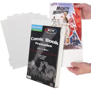 BCW Current Resealable Comic Bags & Boards | Preloaded Sleeves & Backer Boards for Modern Comics (250 Pack)(250 Pack)
