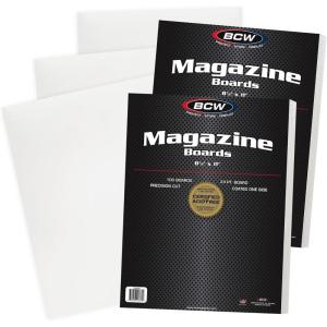 BCW Magazine Backing Boards 8.5 x 11 – 200 Pack | Acid-Free for Archival Storage, Fabric Crafts & Mailing Protection | Precision Cut Magazine Backer Boards