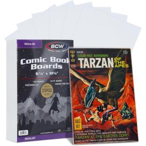 BCW Regular Backing Boards | 200 Count Each | Acid-Free Storage Solution for Comic Collectors | Protection and Display for Comic Books(200 Pack)