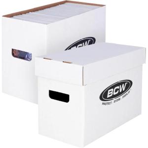 BCW Short Comic Storage Box – 3 Pack | Holds 150-175 Current/Silver Age Comics | Stackable, Durable 200 lb. Strength(2 Pack)