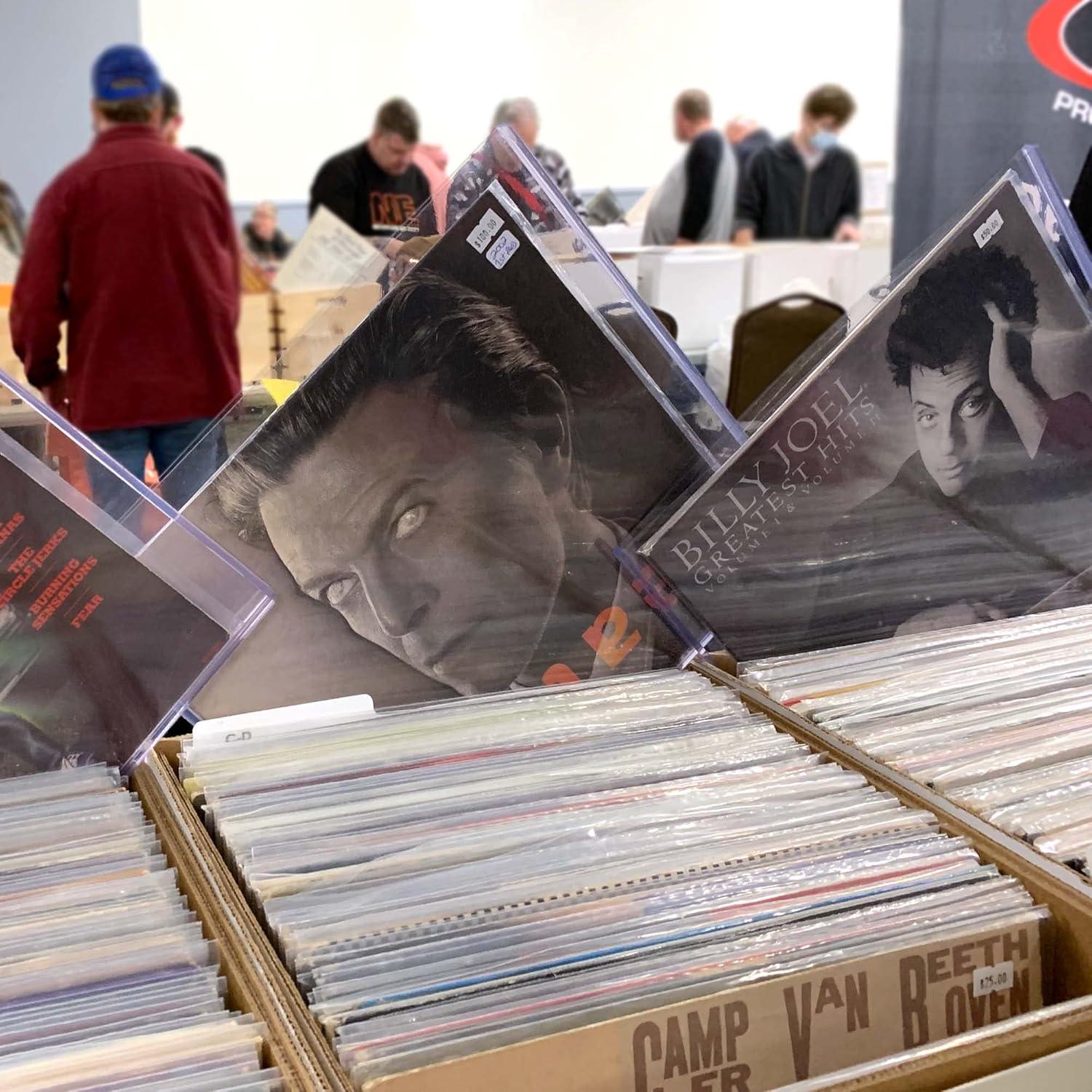 image:imageBCW 33 RPM Record Topload Holder Durable Vinyl Record Protector for 12 LPs Clear Polypropylene Sleeves Holds Single 33 Albums ArchivalGrade Record Storage Open LongSide Design