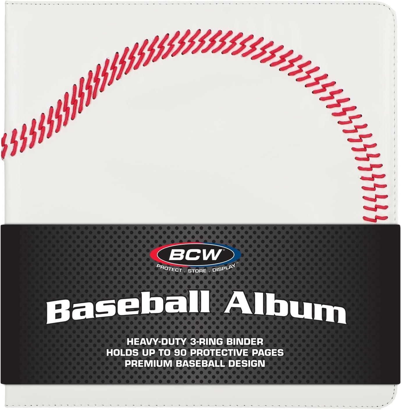 image:imageBCW 3inch Sports Collectors Album Basketball Storage for Over 800 Cards Ideal for Organizing Baseball Football Basketball Trading Cards Aesthetic Display for Sports Memorabilia EnthusiastsBaseball