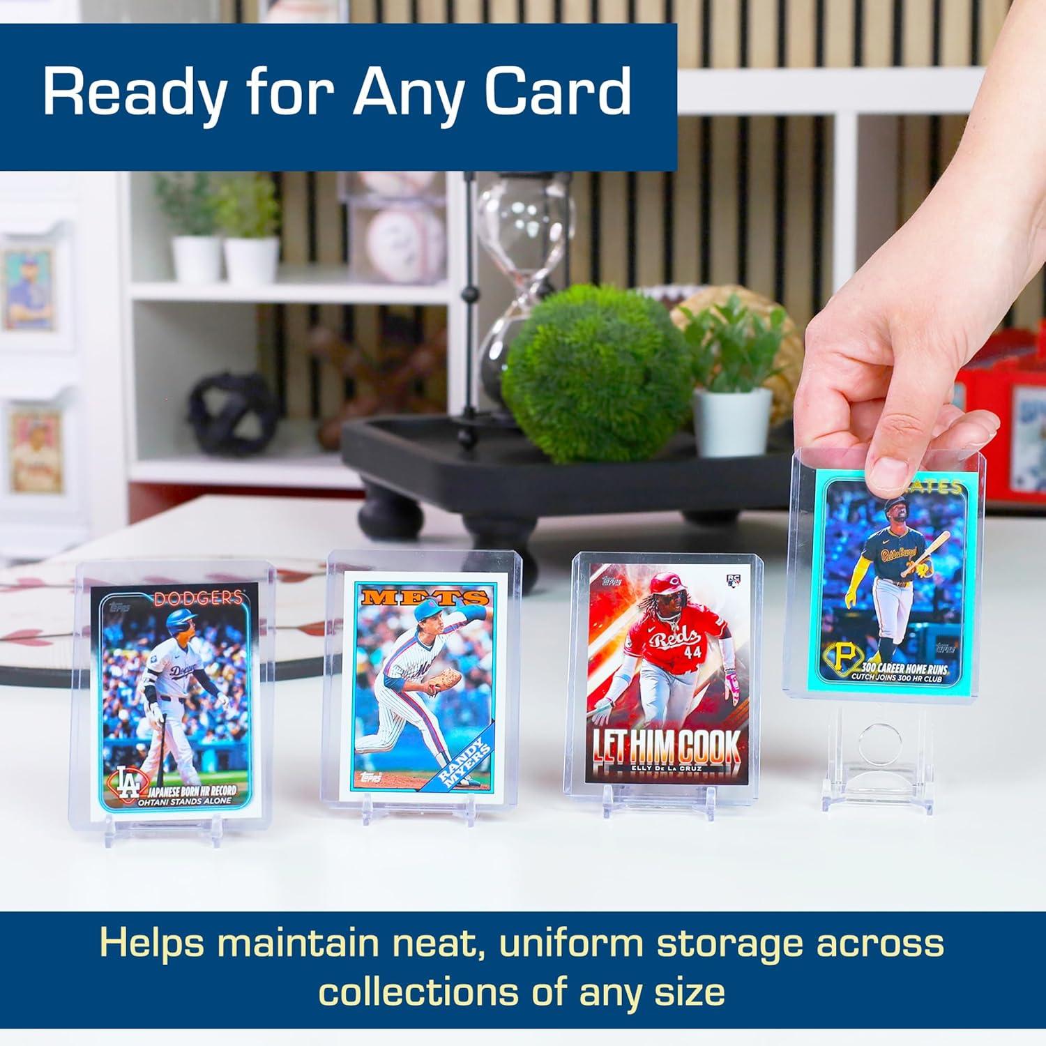 image:imageBCW 50Count Topload Card Holders amp 100Count Trading Card Sleeves Protects Baseball Football Pokmon Magic The Gathering and More Archival Quality AcidFree PVC amp Polypropylene