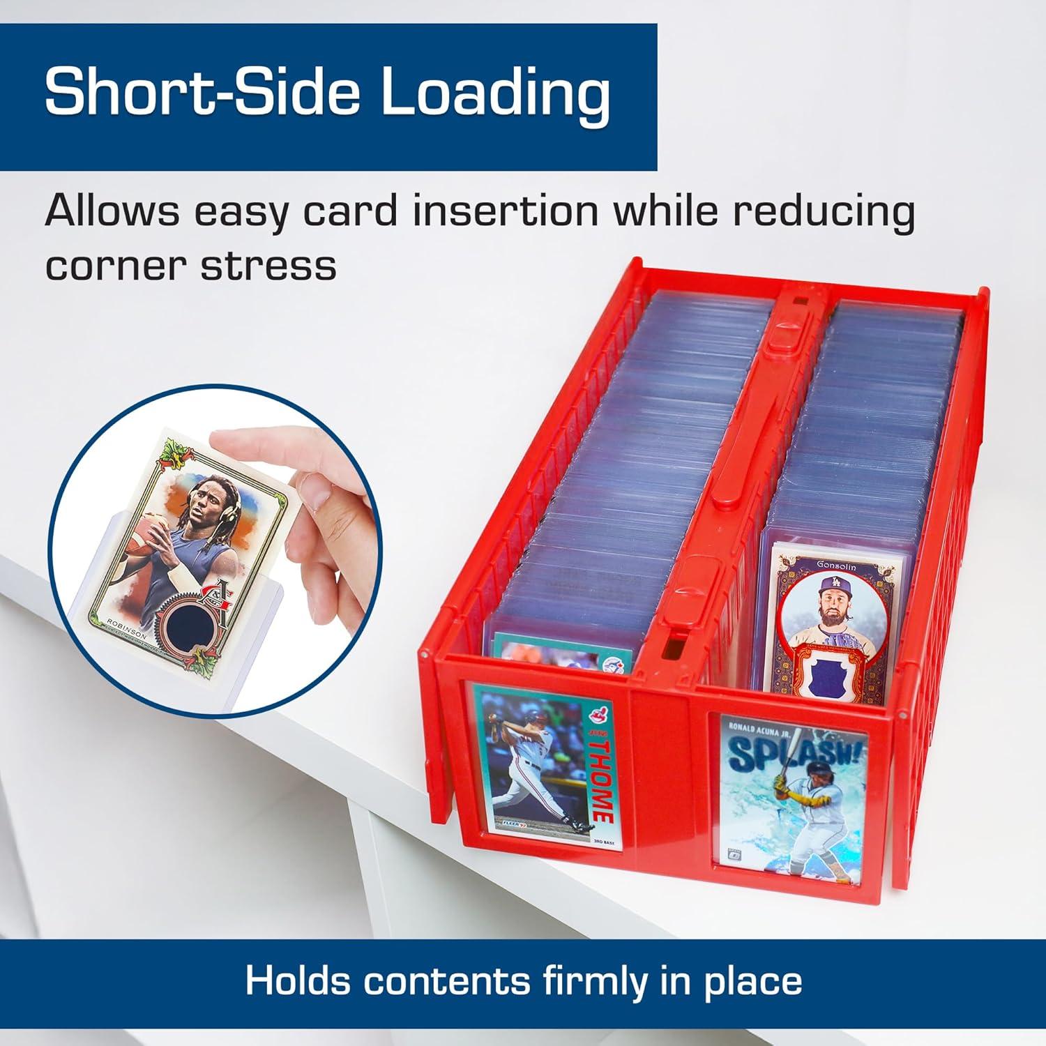 image:imageBCW 59 PT Thick Card Top Loaders Protective Thick Toploaders for Trading Cards Up to 59PT Rigid Card Toploader for Memorabilia amp Collectibles 100 Pack