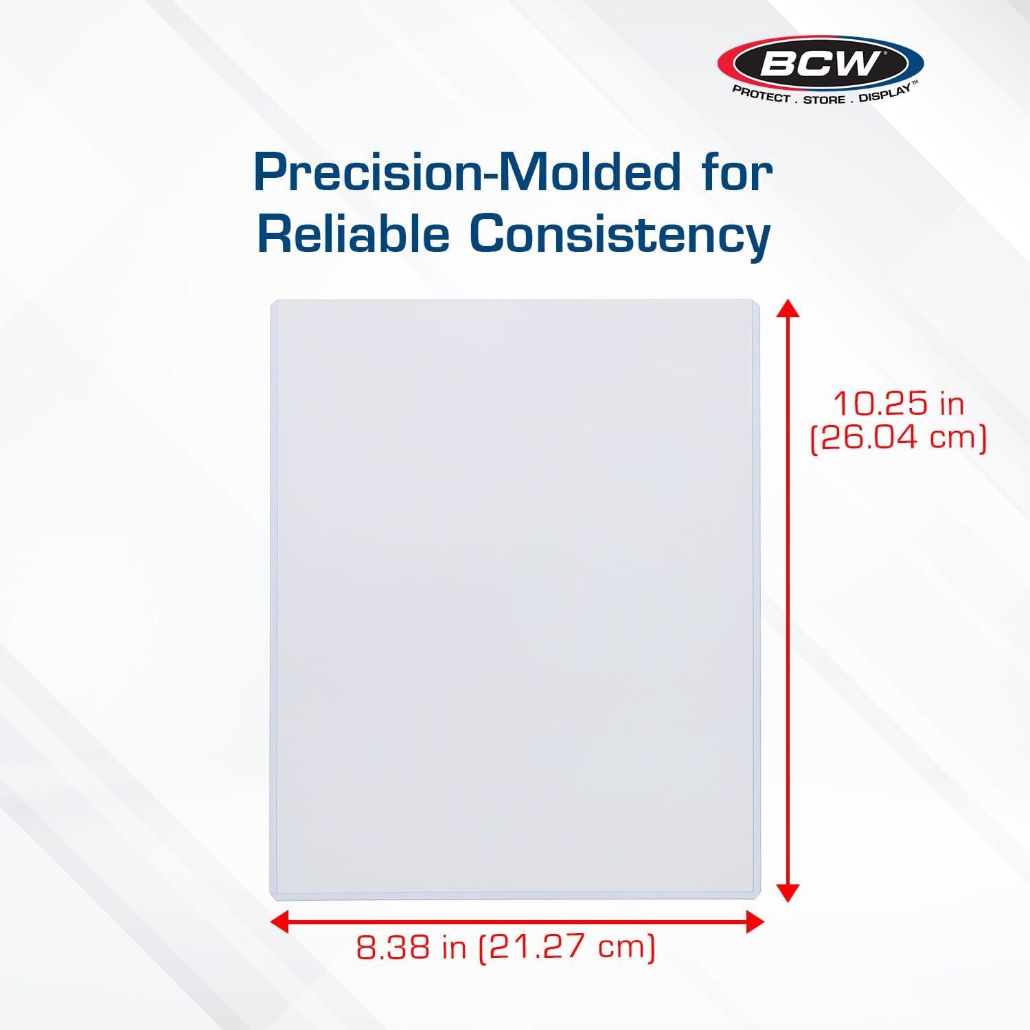image:imageBCW 8x10 Toploader Holder 50 Pack Crystal Clear 8x10 Top Loaders for Photos Prints amp Documents Rigid Plastic Toploaders for Display amp Storage