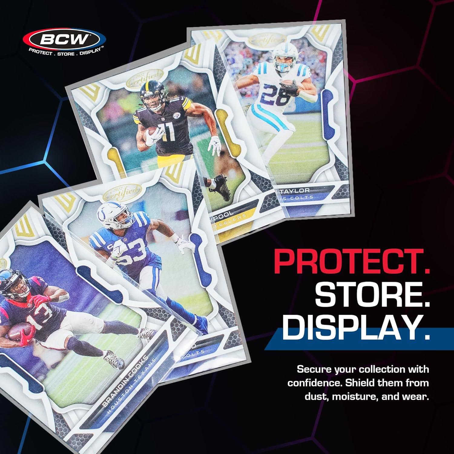 image:imageBCW Card Sleeves and Toploaders for Card Combo 300 Count Premium Top Loaders and AcidFree Penny Sleeves Great for Football Magic The Gathering Pokmon and Baseball Card Protectors