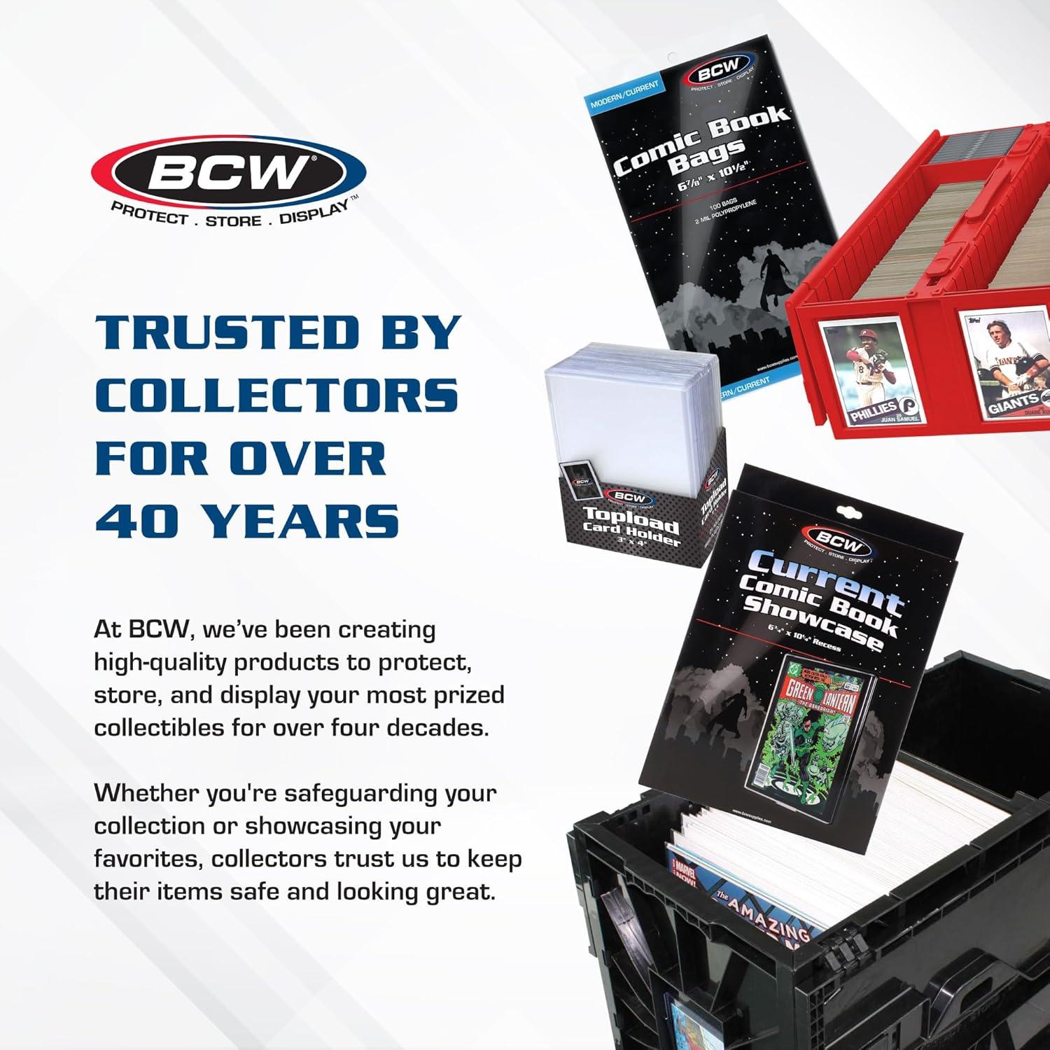 image:imageBCW Collectible Card Bin Single Gray Holds up to 1600 Cards Plastic Storage Box for Pokmon MTG amp Sports Cards2 Pack
