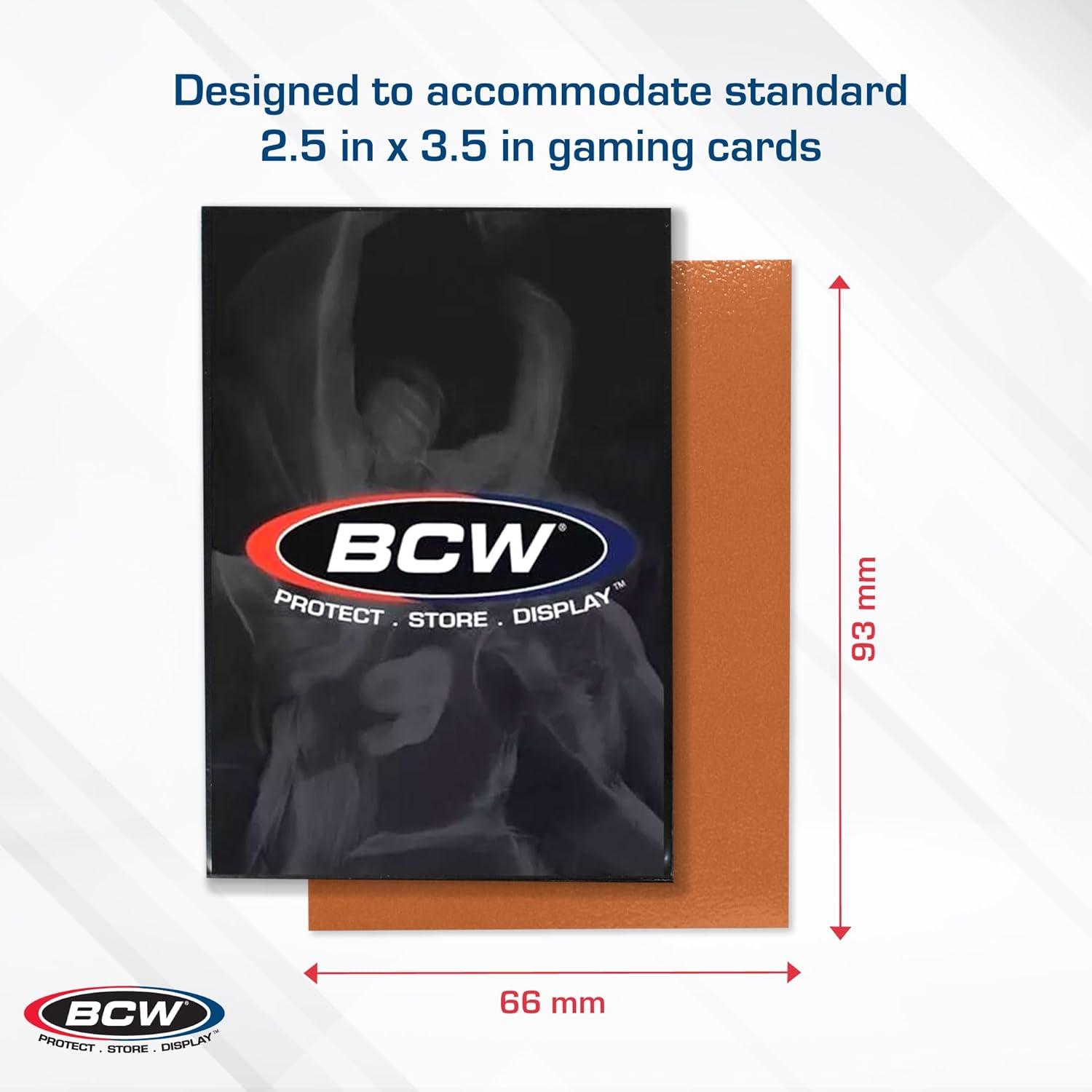 image:imageBCW Elite2 Matte Card Sleeves Mulberry AntiGlare Front Textured Back Fits Standard 25 x 35 Cards 100 PackAutumn