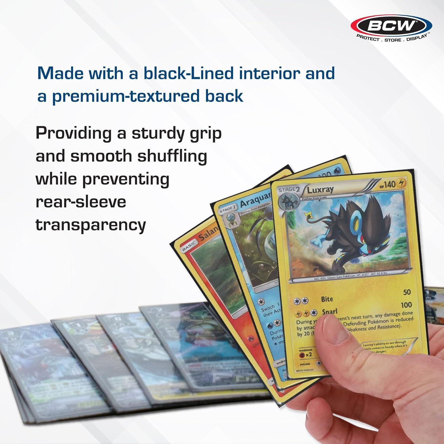 image:imageBCW Elite2 Matte Card Sleeves Mulberry AntiGlare Front Textured Back Fits Standard 25 x 35 Cards 100 PackRed