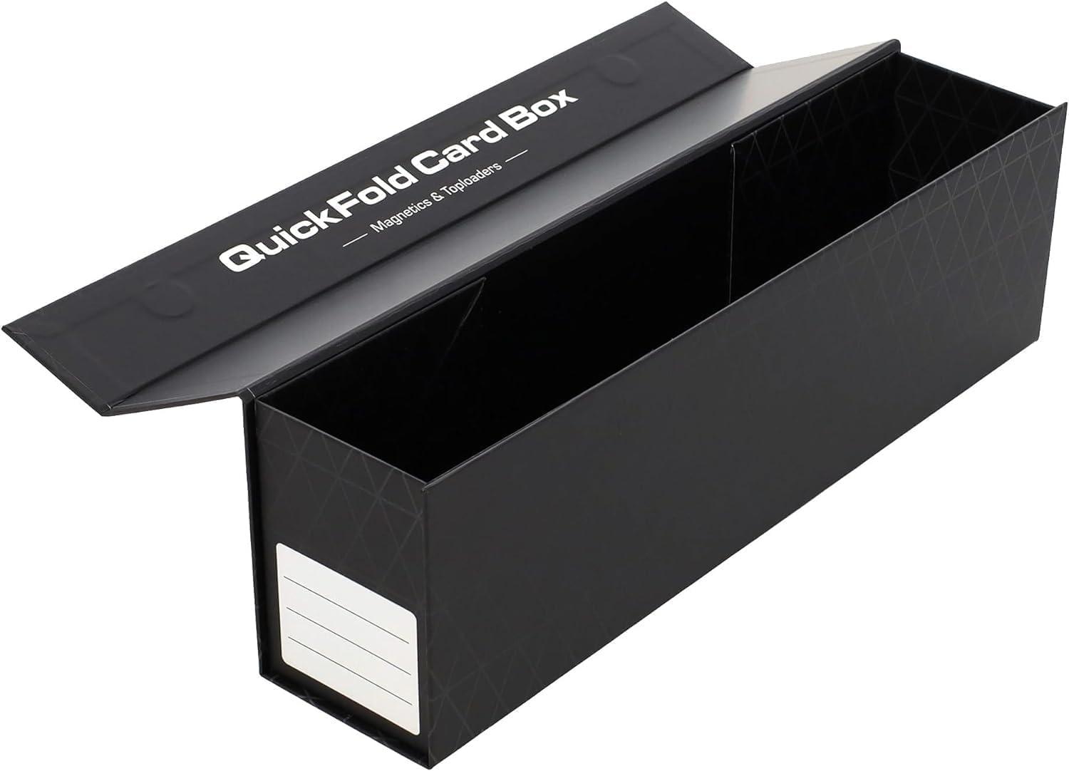 image:imageBCW QuickFold Card Storage Boxes for Magnetics amp Toploaders 3 Pack Trading Card Holder Box with Magnetic Closure Easy Fold Assembly for Sports and TCG Cards6 Pack