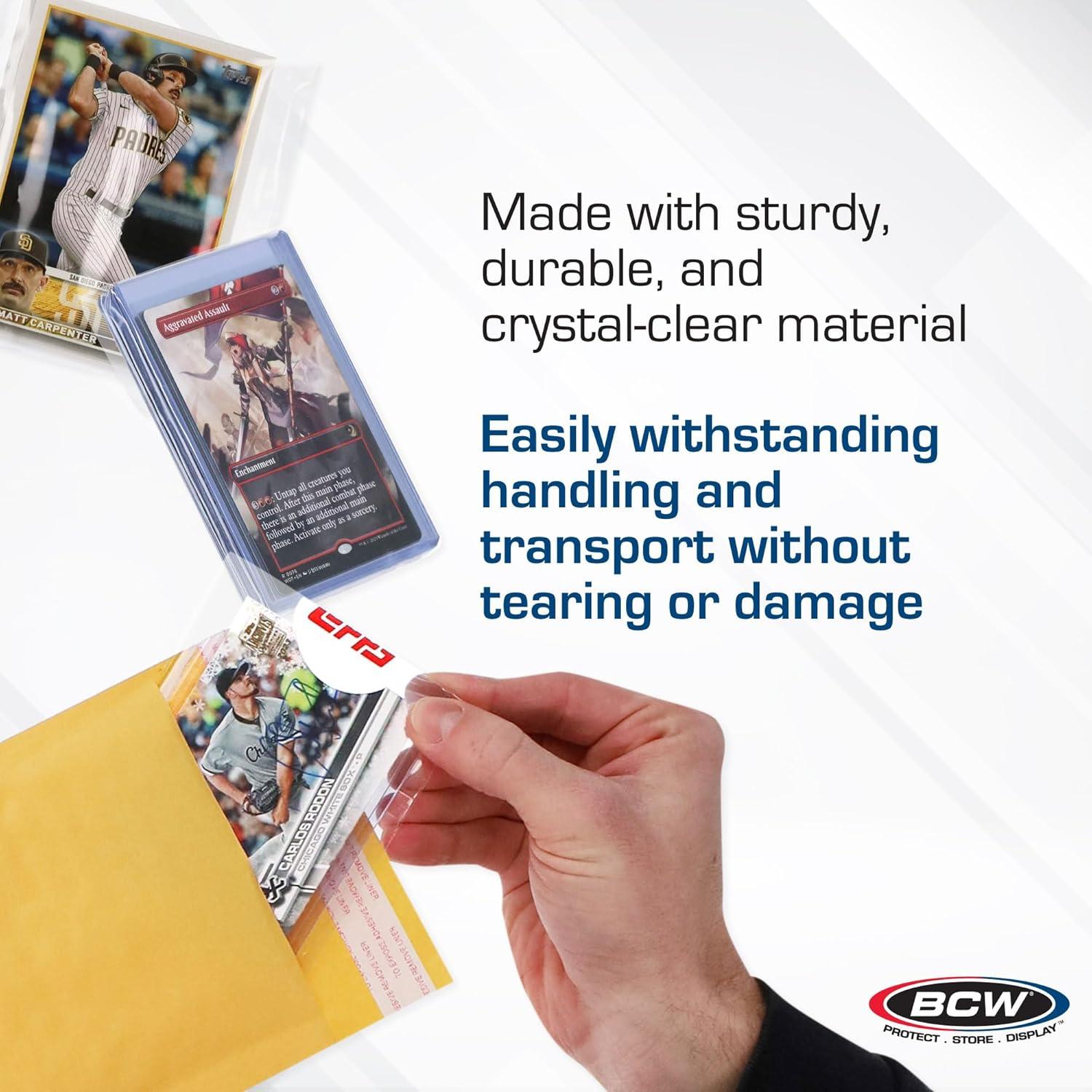 image:imageBCW Resealable Team Set Bags 300 Count Holds 35 Loose Cards or 5 Standard 35pt Toploaders Fits Magnetics up to 108pt AcidFree Team Bags for Trading Cards amp Shipping