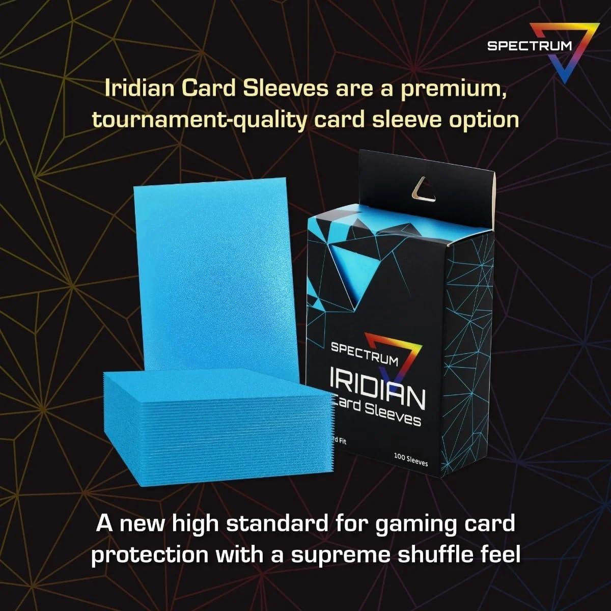 image:imageBCW Spectrum Iridian Matte Card Sleeves Pack of 100 White MTG Card Sleeves for All 25 x 35 Gaming Cards 130Micron Thick Matte TournamentWhite