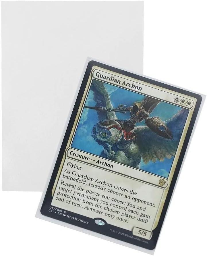 image:imageBCW Spectrum Iridian Matte Card Sleeves Pack of 100 White MTG Card Sleeves for All 25 x 35 Gaming Cards 130Micron Thick Matte TournamentWhite