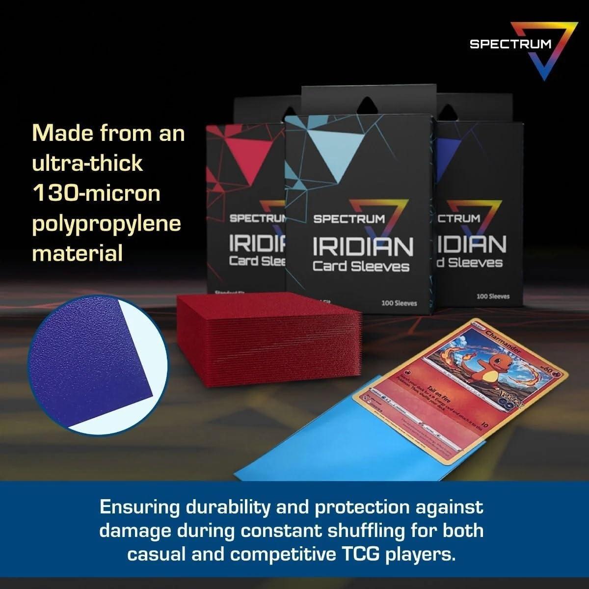 image:imageBCW Spectrum Iridian Matte Card Sleeves Pack of 100 White MTG Card Sleeves for All 25 x 35 Gaming Cards 130Micron Thick Matte TournamentWhite
