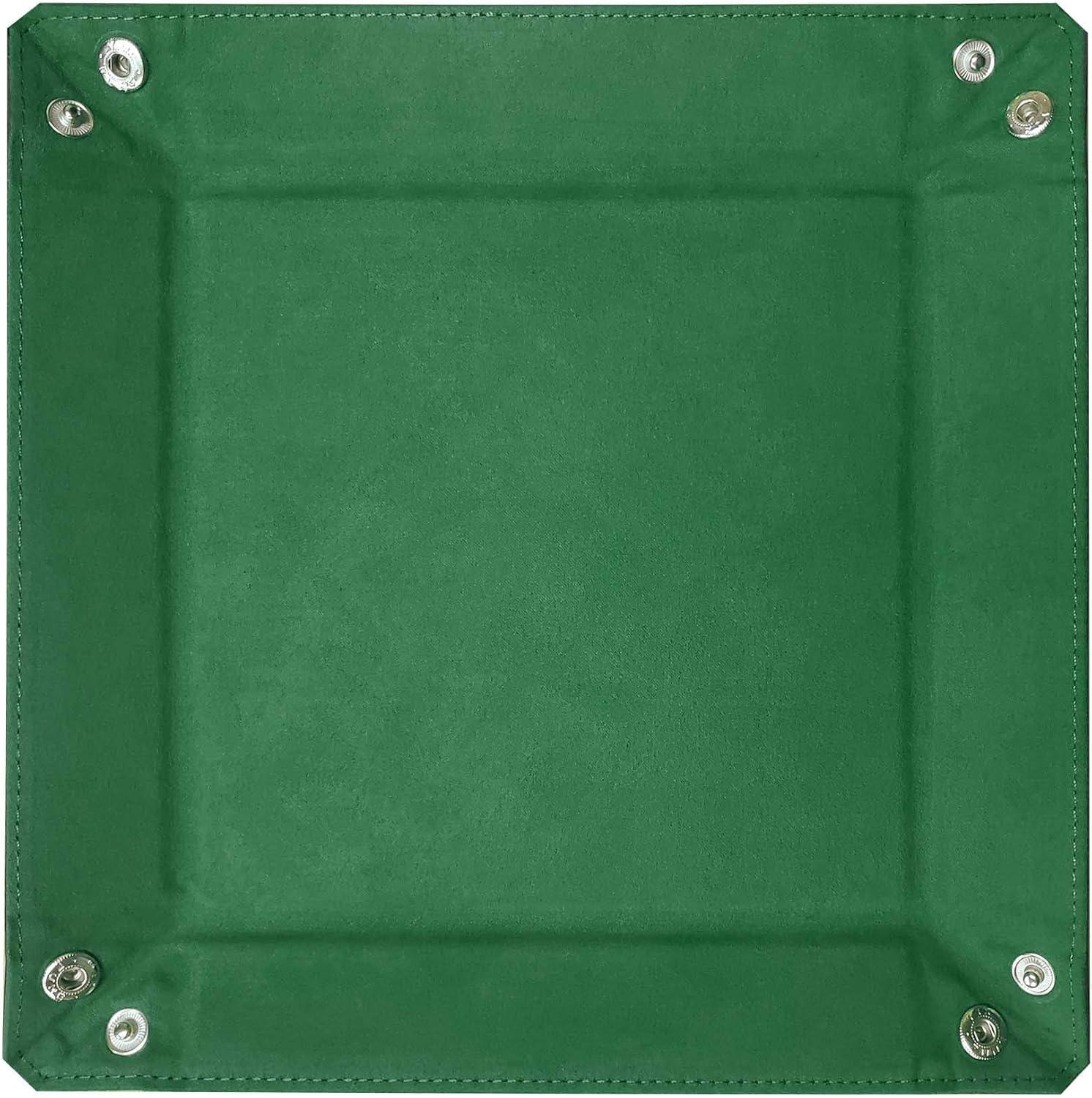 image:imageBCW Square Dice Tray Blue 7x7 Inches Ideal for Dungeons and Dragons Pathfinder etc Dice Rolling Tray Gaming Accessory for Tabletop RPGs and Board GamesGreen