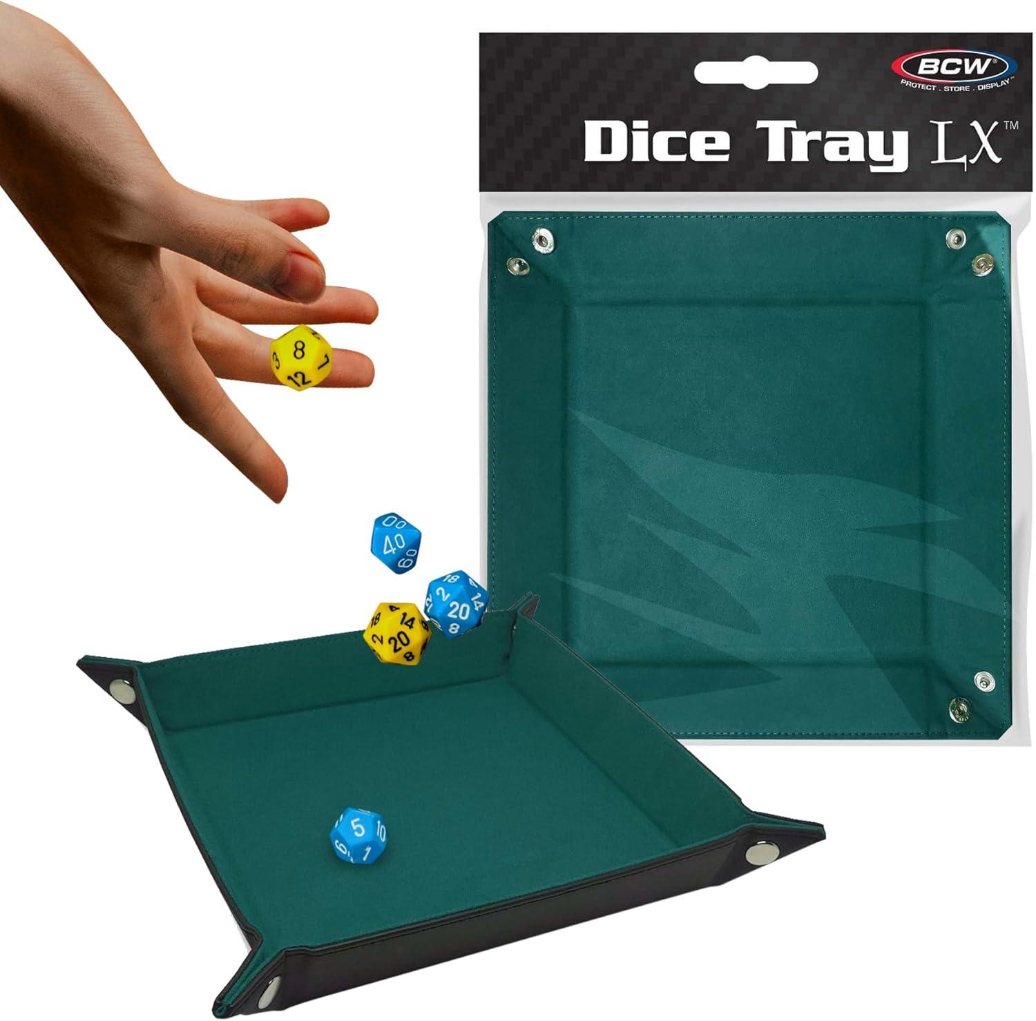image:imageBCW Square Dice Tray Blue 7x7 Inches Ideal for Dungeons and Dragons Pathfinder etc Dice Rolling Tray Gaming Accessory for Tabletop RPGs and Board GamesTeal