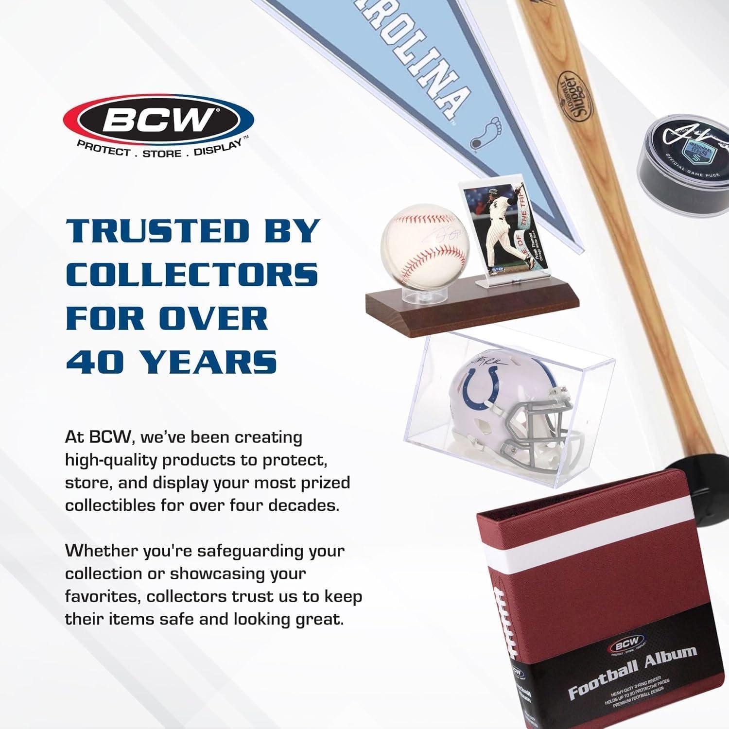 image:imageBCW Supplies 3 Baseball Album Burgundy Durable Binder for 90 Baseball Cards Ideal for Collectors Storage and Card Protection 2 Pack2 Pack