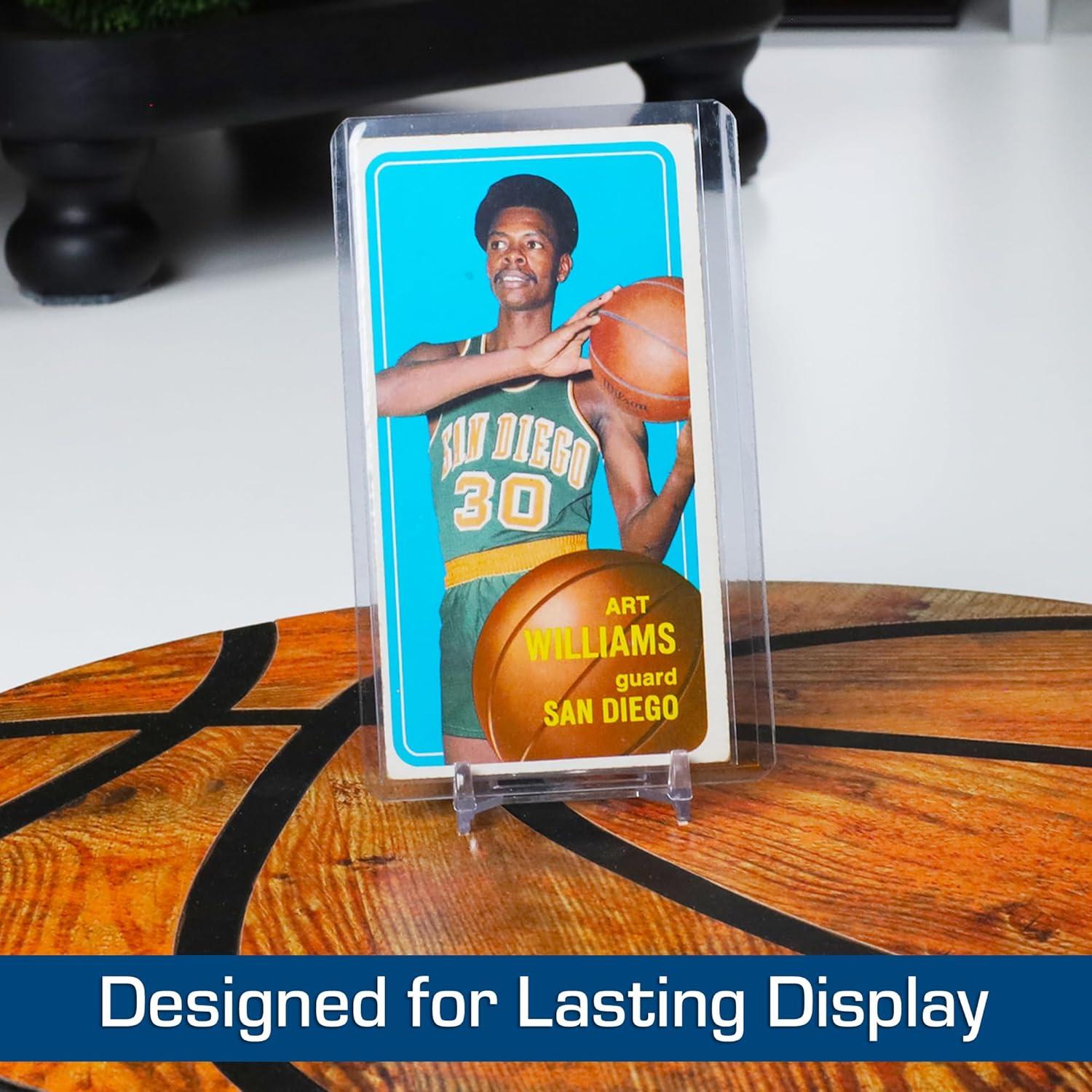 image:imageBCW Tall Card Topload Holders 25 Pack Premium Top Loaders for Sports Trading Cards Fits Tall Basketball Football Widevision Cards Clear Rigid Toploader Card Protectors