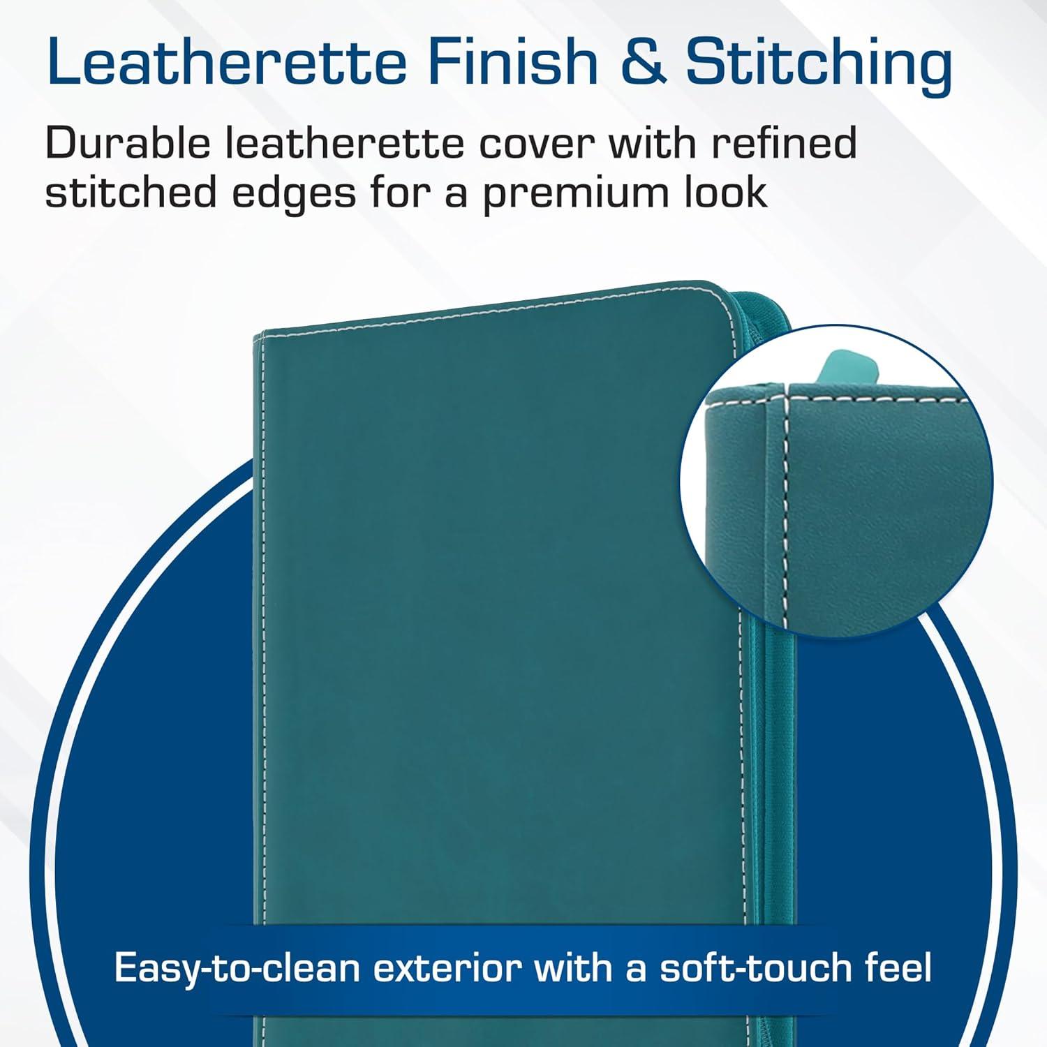 image:imageBCW ZFolio 9Pocket LX Album Teal Secure Zipper Card Organizer Premium Leatherette Card Collection Binder Trading Card Binder for Pokemon MTG Sport Cards and More