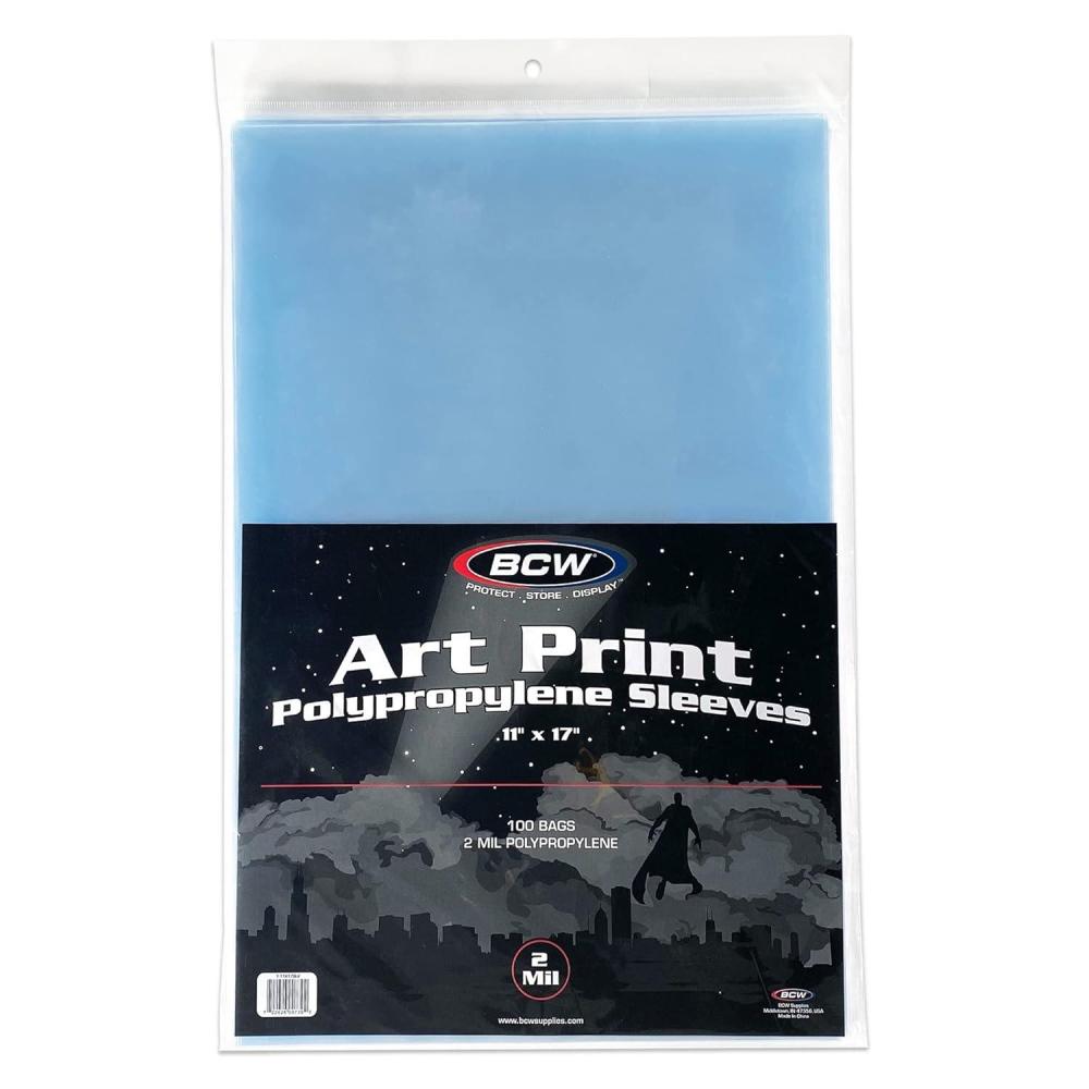 image:imageBCW 11X17 Print Sleeves  Protect Playbills Poster and Collectible Prints  Clear Sleeves for Art Prints AcidFree Archival Storage  Safeguard Photos and Artwork  Durable LongLasting Protection