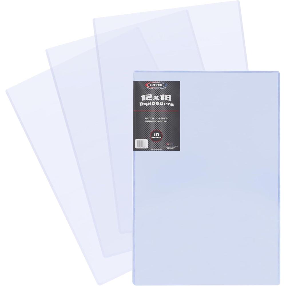 image:imageBCW 12x18 Topload Holder  10ct  Rigid Plastic Protection for 12x18 Lithographs Posters Prints  Durable Clear Sleeves for Photos Artwork Documents  Safe Storage and Display
