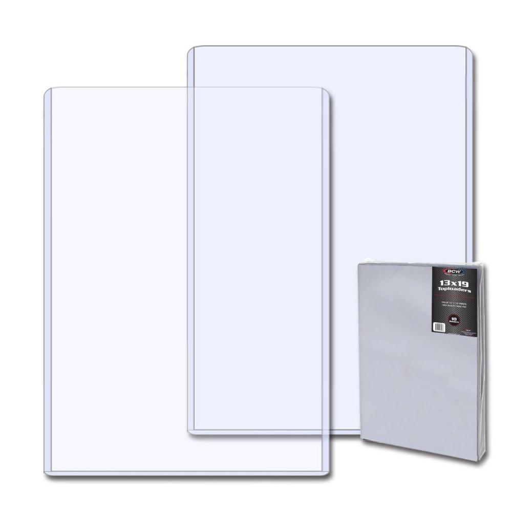 image:imageBCW 13x19 Topload Holder  Rigid PVC for Lithographs Photos Prints  Clear Open on Short Side  5 Pack  Protect Store amp Display 13x19 Prints Documents  BCW Toploaders for Art Cards amp More