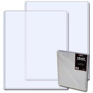 BCW 14×17 Toploaders (10 Pack) | Rigid Clear Plastic 14×17 Top Loader Holders for Photos, Artwork & Prints | Short-Side Open