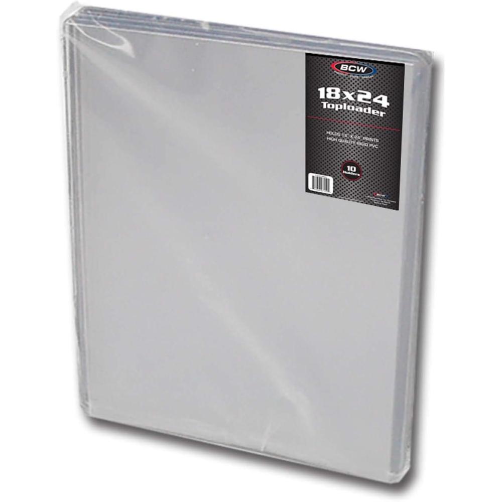 image:imageBCW 18x24 Topload Holder 10 ct Rigid PVC Protection for Photos Prints amp Documents Holds 18x24 Items Toploaders for Cards Durable Top Loader Archival Safe No Plasticizers or Stearates