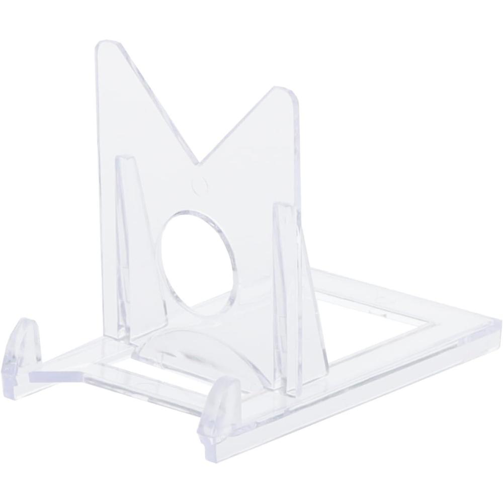 image:imageBCW 2Piece Card Display Stands  Showcase Top Loaders Magnetics Screwdowns Trading Card Display Card Display Stand  Card Stand  Semi Rigid Card Holder Stand 20 Pack10 Pack
