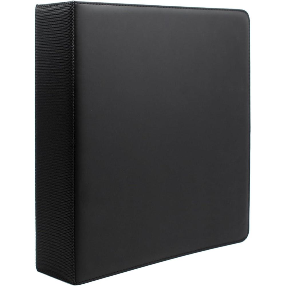 image:imageBCW 3Inch Sports Collectors Album Hockey Ultra Flat Clear Pocket Pages with Durable 3 Binder for Trading Cards Ideal for Hockey Card Collectors