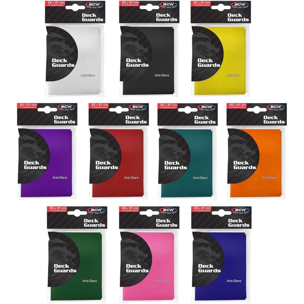 image:imageBCW 500 Double Matte Deck Guard Sleeves for Collectible Gaming Cards  Premium Protection  Fits Magic The Gathering Pokemon and More  Ideal for Trading Card Storage