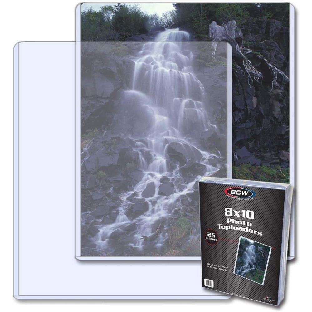 image:imageBCW 8x10 Toploader Holder  25 Count  Rigid PVC NonToxic Crystal Clear Photocard Sleeves 8x10 Plastic Sleeves for Prints  Hard Plastic Top Loader Sheet Protectors to Showcase Pictures