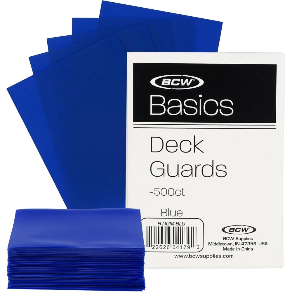 image:imageBCW Basics Card Sleeves  500 Count Box  AcidFree Archival Safe  Durable CostEffective Card Protector Sleeves for Standard 25 x 35 Trading and Game Cards BlueBlue