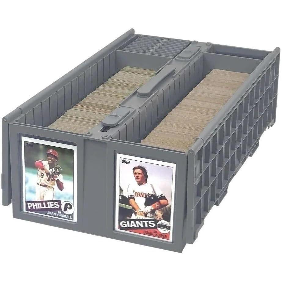 image:imageBCW Collectible Card Bin  Single Gray  Holds up to 1600 Cards  Plastic Storage Box for Pokmon MTG amp Sports CardsSingle