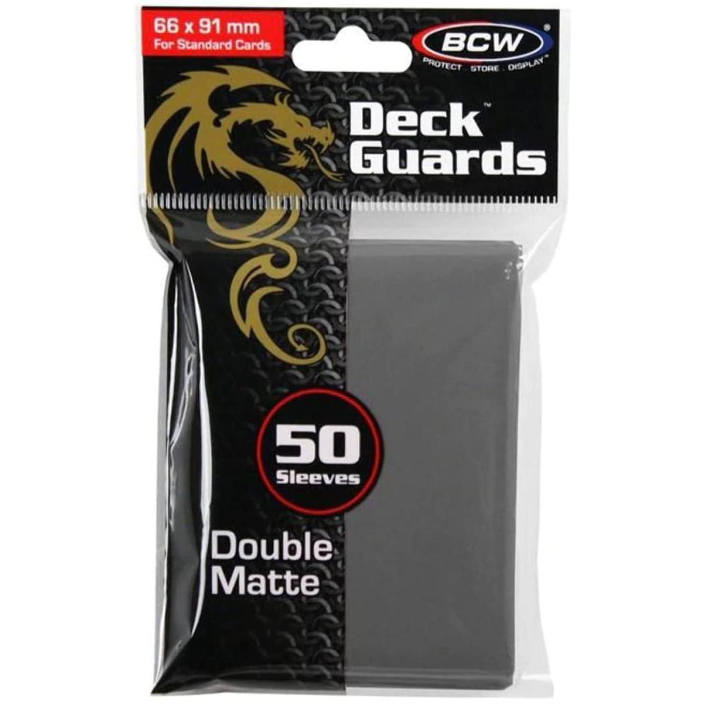 image:imageBCW Deck Guard Double Matte Purple Card Sleeves AcidFree ArchivalSafe No PVC AntiGlare Matte Finish Fits Standard 2 x 3 Game Cards Durable Deck Protector Sleeves 50 CtGray